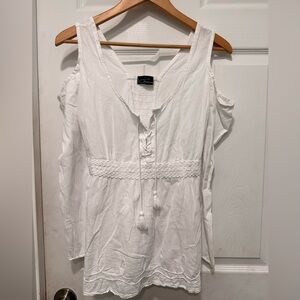 Giocam Peruvian Cotton Embroidered Top Size Small  Boho Chic